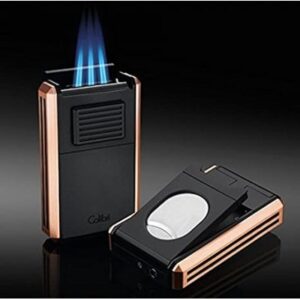 Bat Lua Xi Ga Colibri Astoria III Triple Jet Lighter Fold Out Cigar Cutter 2
