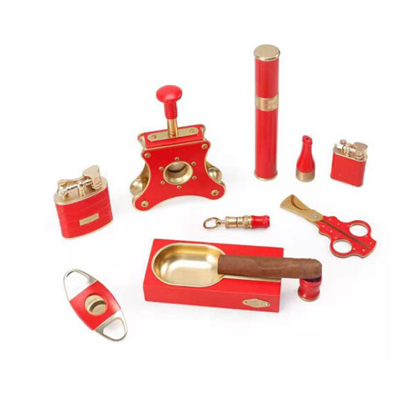 Set Phụ Kiện Xì Gà Jifeng Boss Red