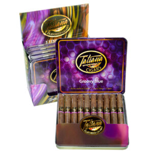 Xì Gà Tatiana Mini Tins Groovy Blue Hộp 10 Điếu 2 Xi Ga Tatiana Mini Tins Groovy Blue Hop 10 Dieu 2